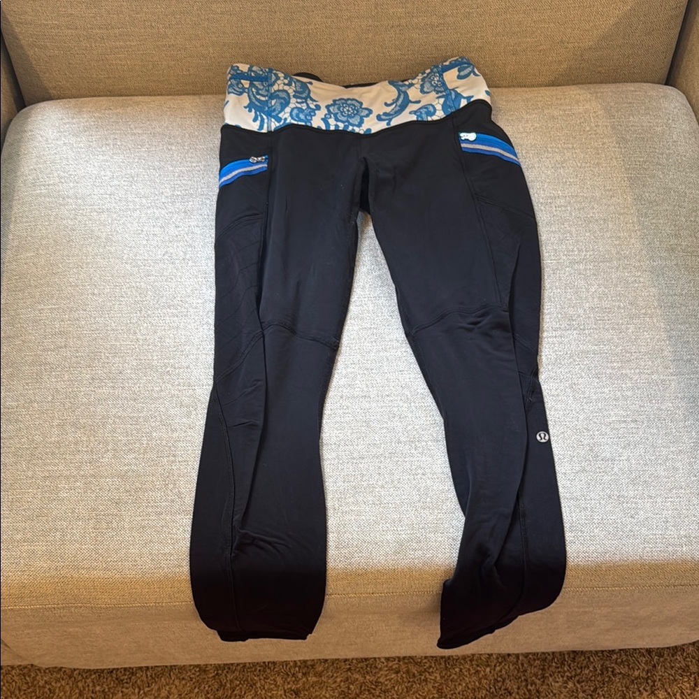 Black and Blue lululemon Leggings